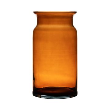 Vase décoratif en verre HANNA EARTH, orange-marron-transparent, 29,5cm, Ø15cm