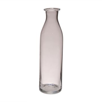 Bouteille décorative ETIENNE, verre, transparent, 30cm, Ø7cm