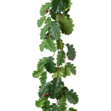 Guirlande artificielle de chêne QUBAN, fruits, vert, 180cm