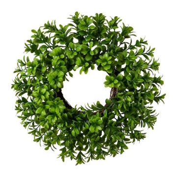 Couronne artificielle de buis ZATRI, vert, Ø28cm