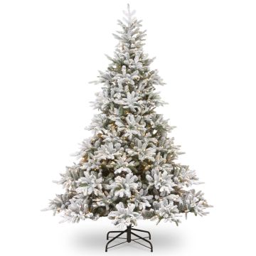 Sapin de Noël artificiel TORONTO SPEED, enneigé, LEDs, 230cm, Ø155cm