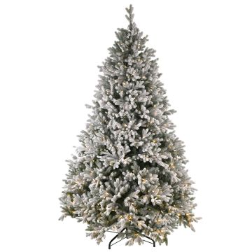 Sapin artificiel ALASKA SPEED, enneigé, LEDs, 180cm, Ø115cm