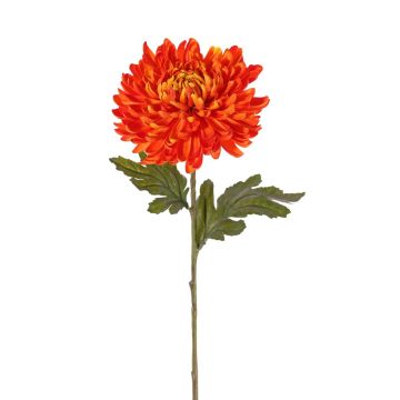 Chrysanthème en tissu DELPHINA, orange, 65cm, Ø14cm