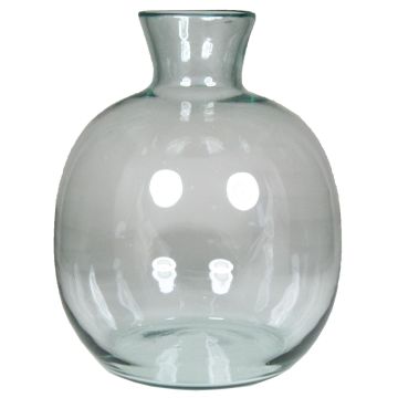 Vase décoratif LIRICA en verre, transparent, 26,5cm, Ø23,5cm