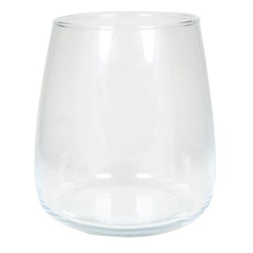 Vase décoratif en verre HYDRI, transparent, 17cm, Ø15cm