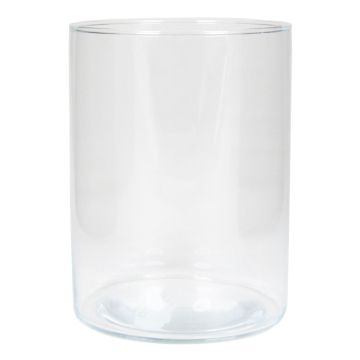 Vase en verre SANNY, cylindre, transparent, 20cm, Ø15,1cm