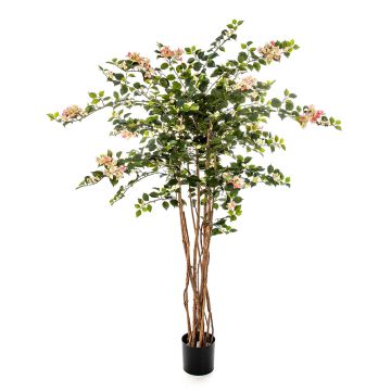 Bougainvillier artificiel OGMA, troncs naturels, fleurs, jaune-rose, 150cm