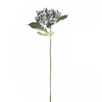 Fleur artificielle Hortensia GUNILLA, collection écologique, gris-bleu, 60cm, Ø12cm